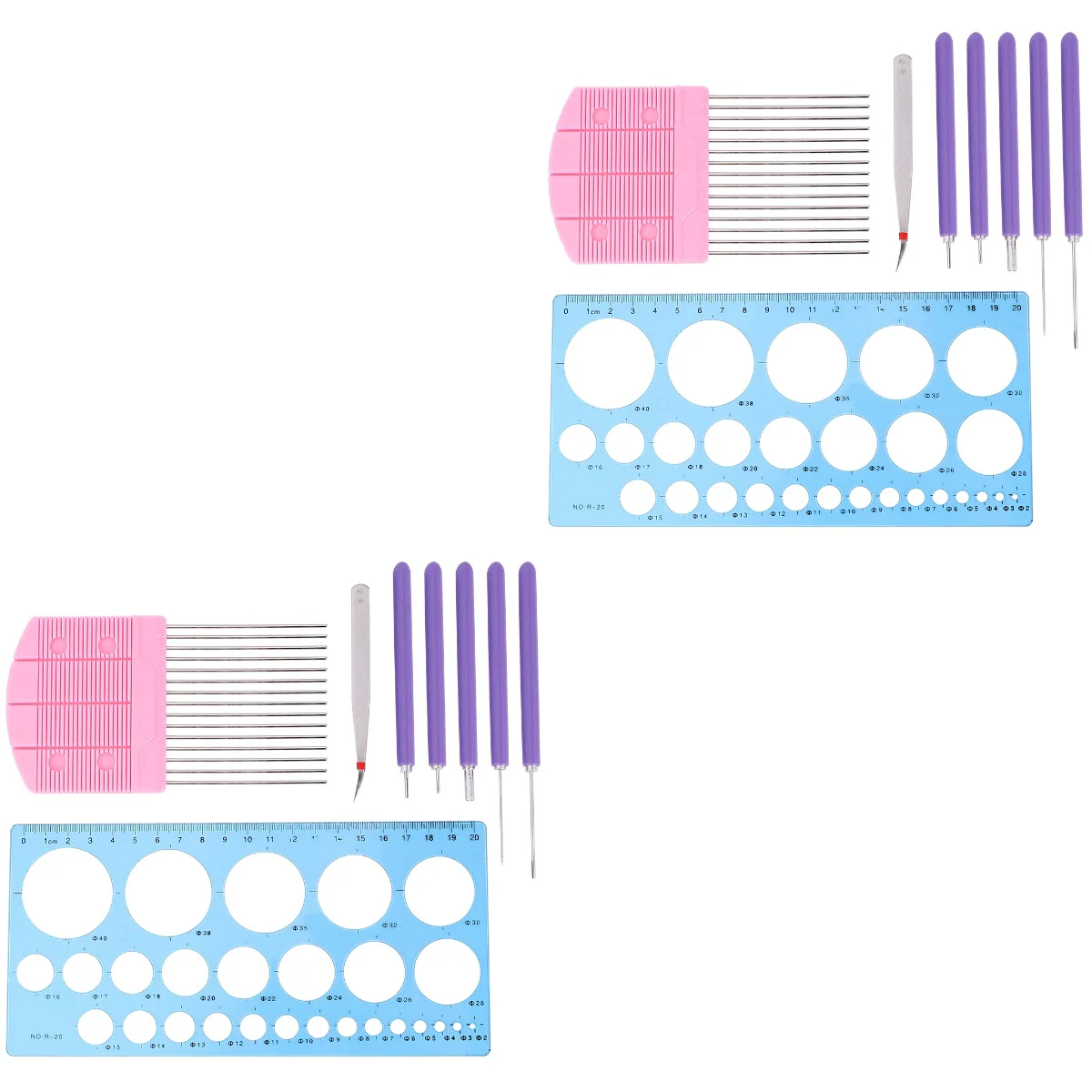 

16 Pcs Paper-Rolling Pen Tool Set Quilling Slotted Kit Crafts Supplies Tools Plastic &