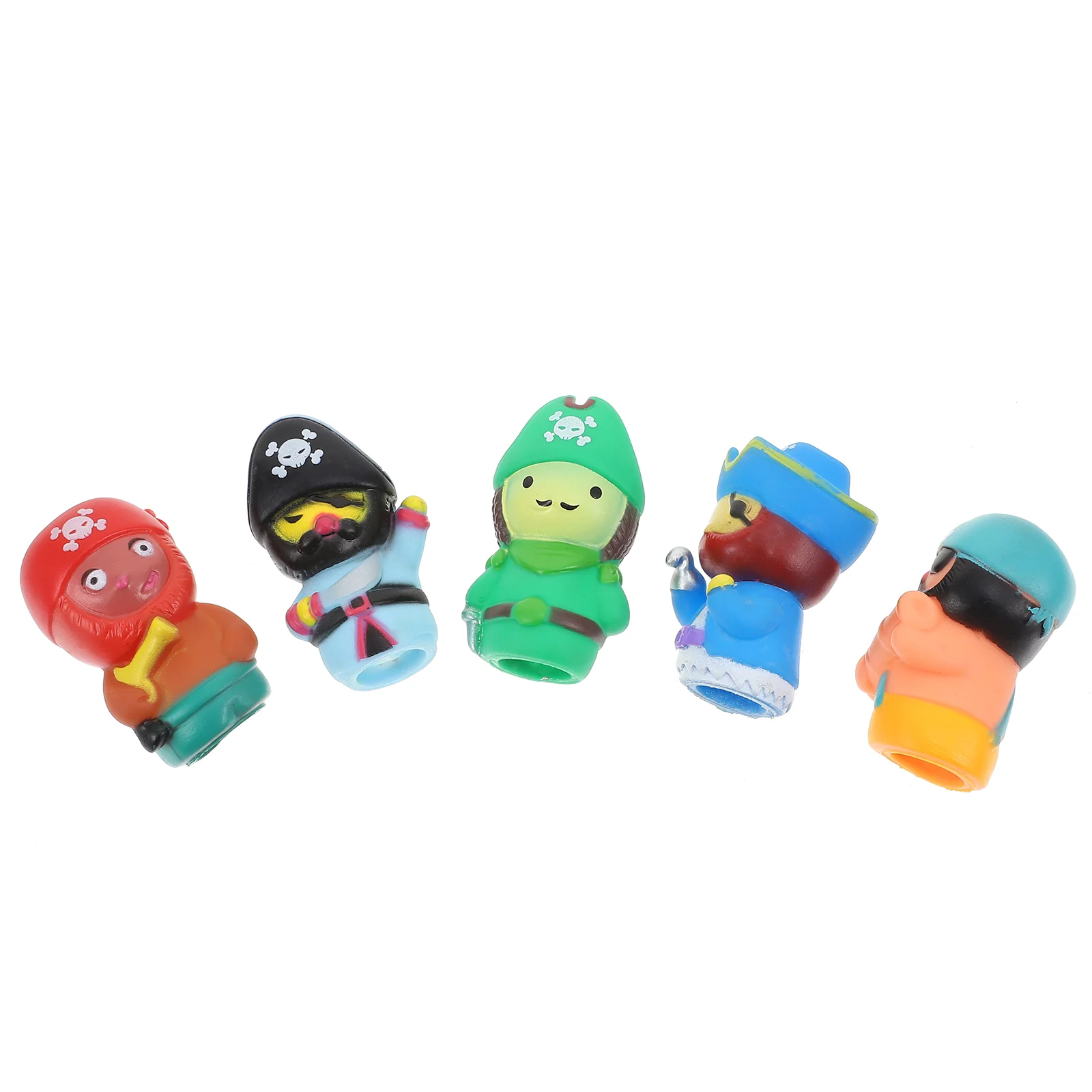 

1 Set of Lovely Pirate Shaped Delicate Finger Playthings Puppets for Kids
