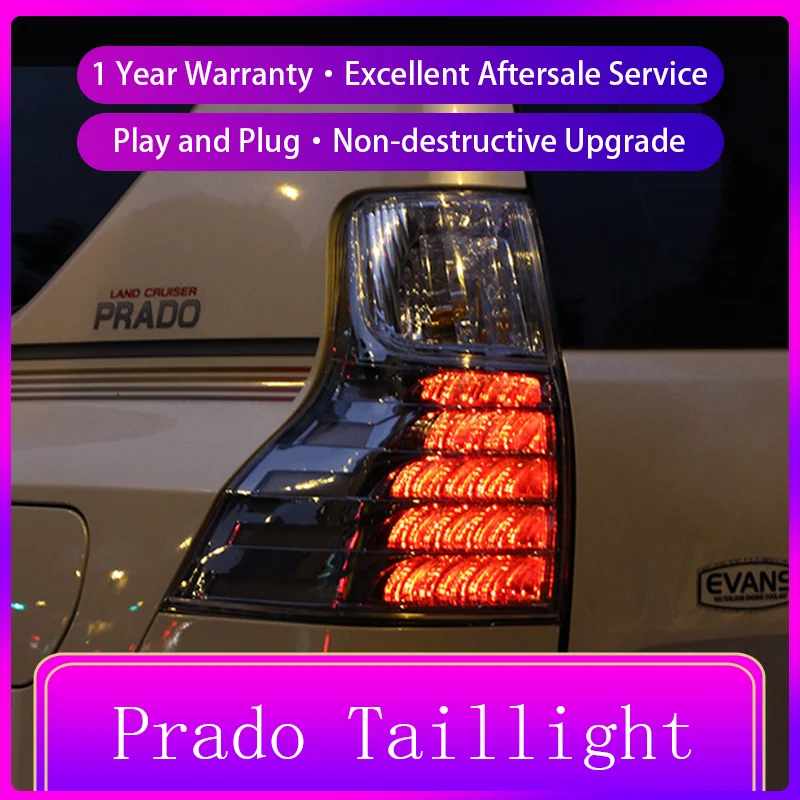 Подходит для Toyota Prado LC150 светодиодный DRL задние фонари 2010-2021 сборка внешние