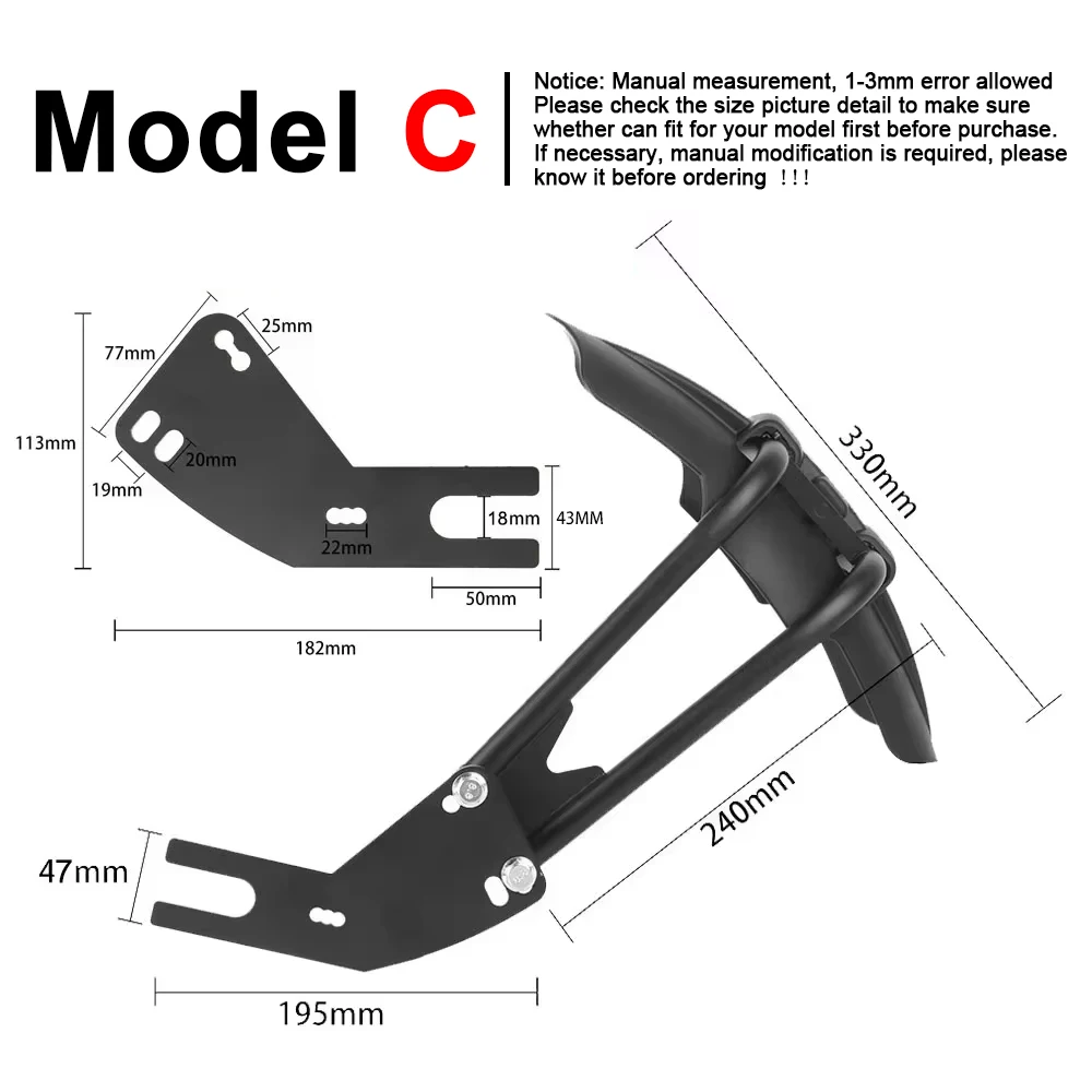 

Мотоциклетное заднее крыло, брызговик для Yamaha MT07 Tracer 7, универсальные брызговики для Honda, Kawasaki, задний Hugger, брызговик