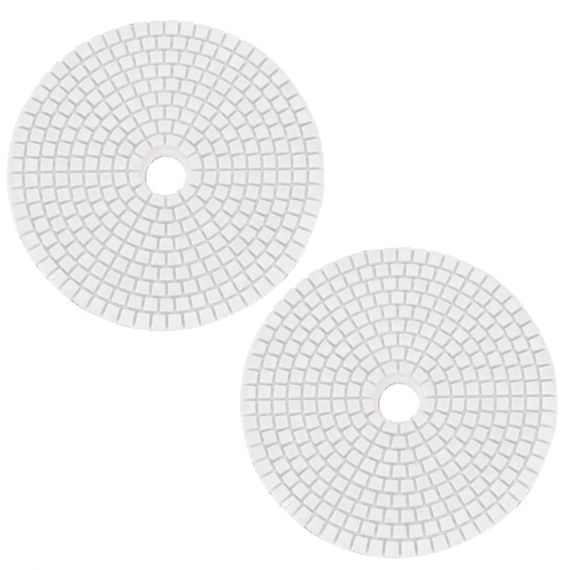 

2Pcs 5 Inch 125Mm Wet Diamond Polishing Pads Marble Granite Grits 400