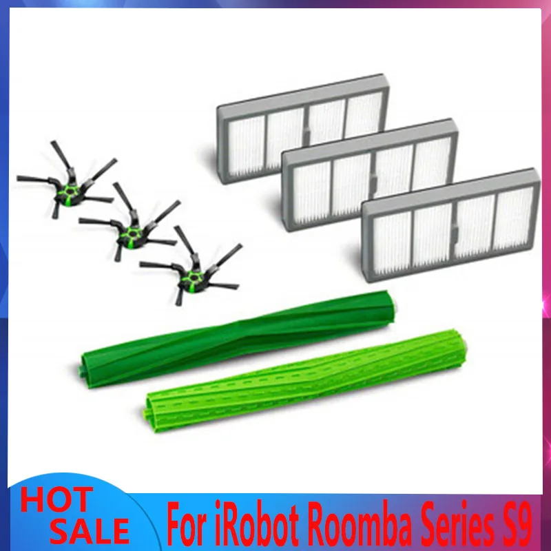 

High Quality main brush Hepa filter Side Brush Dust bag For iRobot Roomba Series S9 S9+ Vacuum cleaner parts