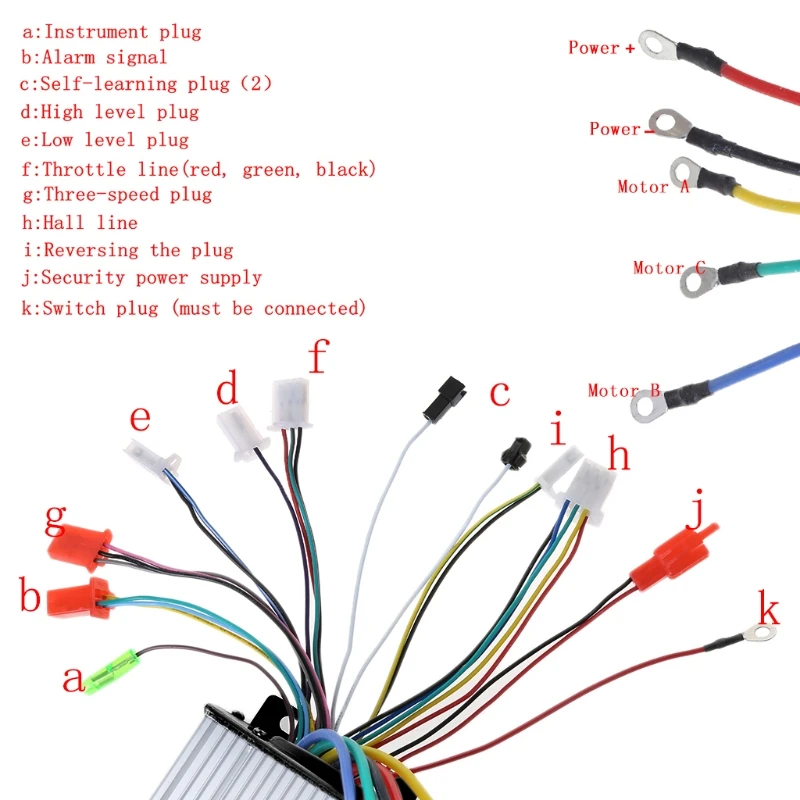 Бесщеточный Интеллектуальный двухрежимный контроллер E-Bicyle 48-72 в 1500 Вт 4 1 Jy05 19