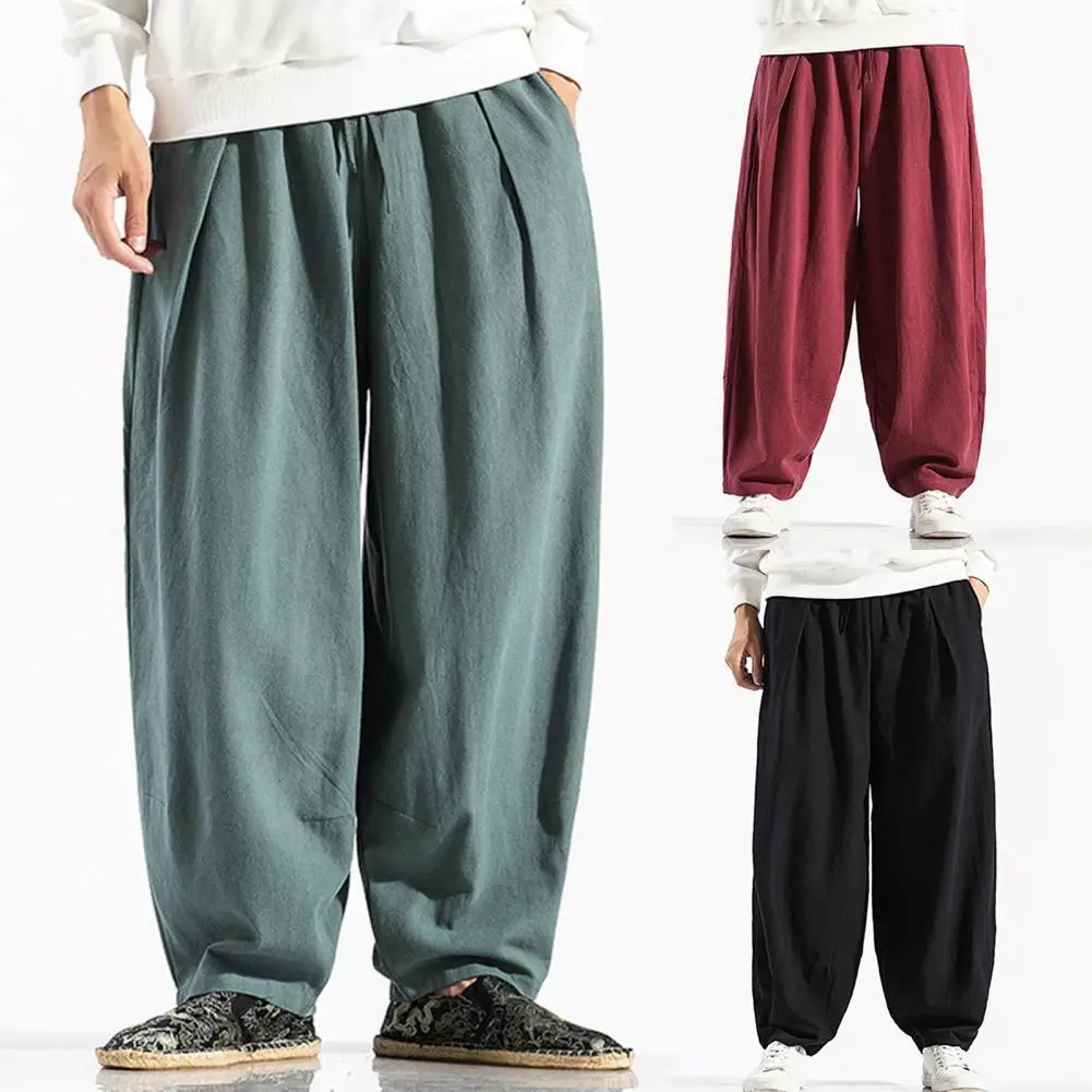 

Loose Trousers Pants Summer Pants Summer Mid Rise Casual Drawstring Pockets Trousers