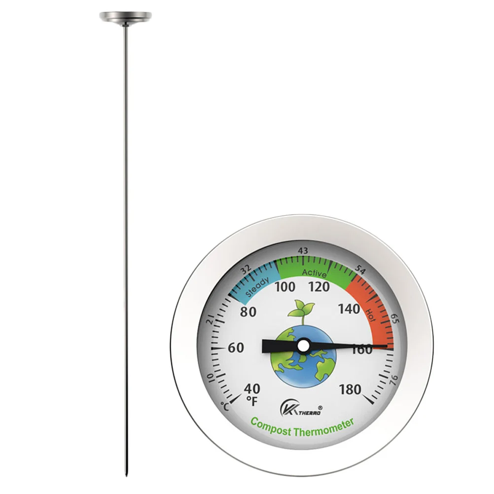

Plants Soil Stainless Steel Waterproof Compost Premium Temperature Measuring Tool Penta thermometer