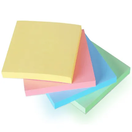 

Deli 7156 76*76mm Pad Notes Sticky Note 4 Colors Ahesive Memo Pads Office School Stationery
