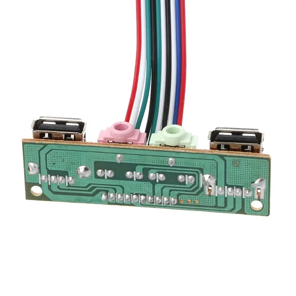 2 порта s USB 20 PC чехол для компьютера Передняя панель аудио разъемы порт