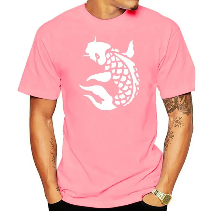 

Mens Koi Carp T-Shirt Fisherman Fishing Gift Tee Popular Tagless Tee Shirt