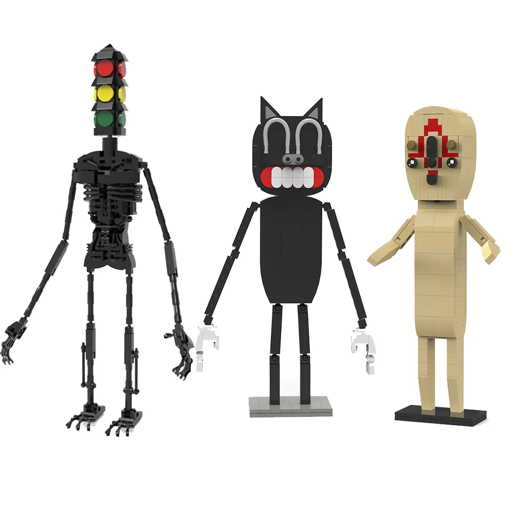 MOC SCP монстр арахис набор строительных блоков ужасная игра мерцающие существа