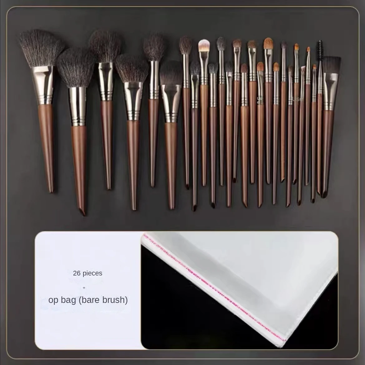 

yangjing 26 Makeup Brushes Set Animal Hair Make up Specialist Special High-End Real Wool Makeup Brush