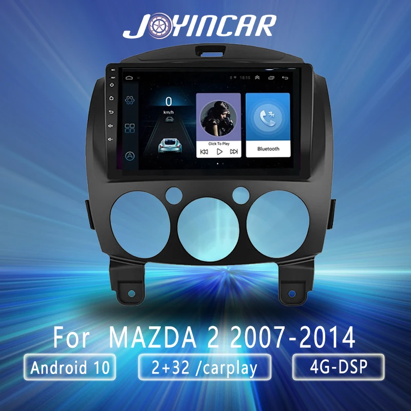 

2 Din 4G RDS DSP Android 10 dvd Carplay Car Radio Multimedia Player For MAZDA 2 Mazda2 2007 2008 2009 - 2014 GPS Navi autoradio
