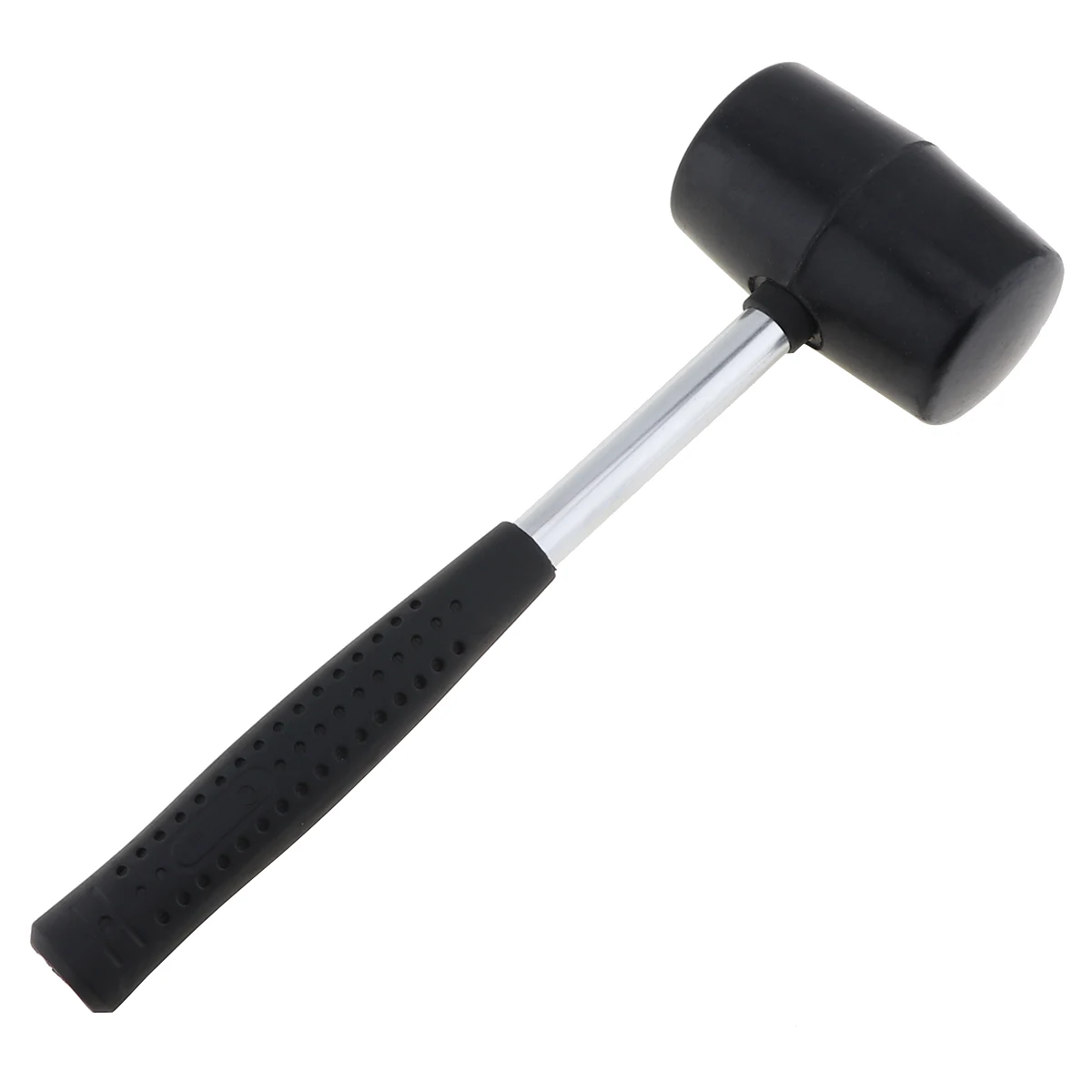 

Черный Нескользящий Резиновый молоток, ручной инструмент «сделай сам» с нескользящей ручкой и круглой головкой