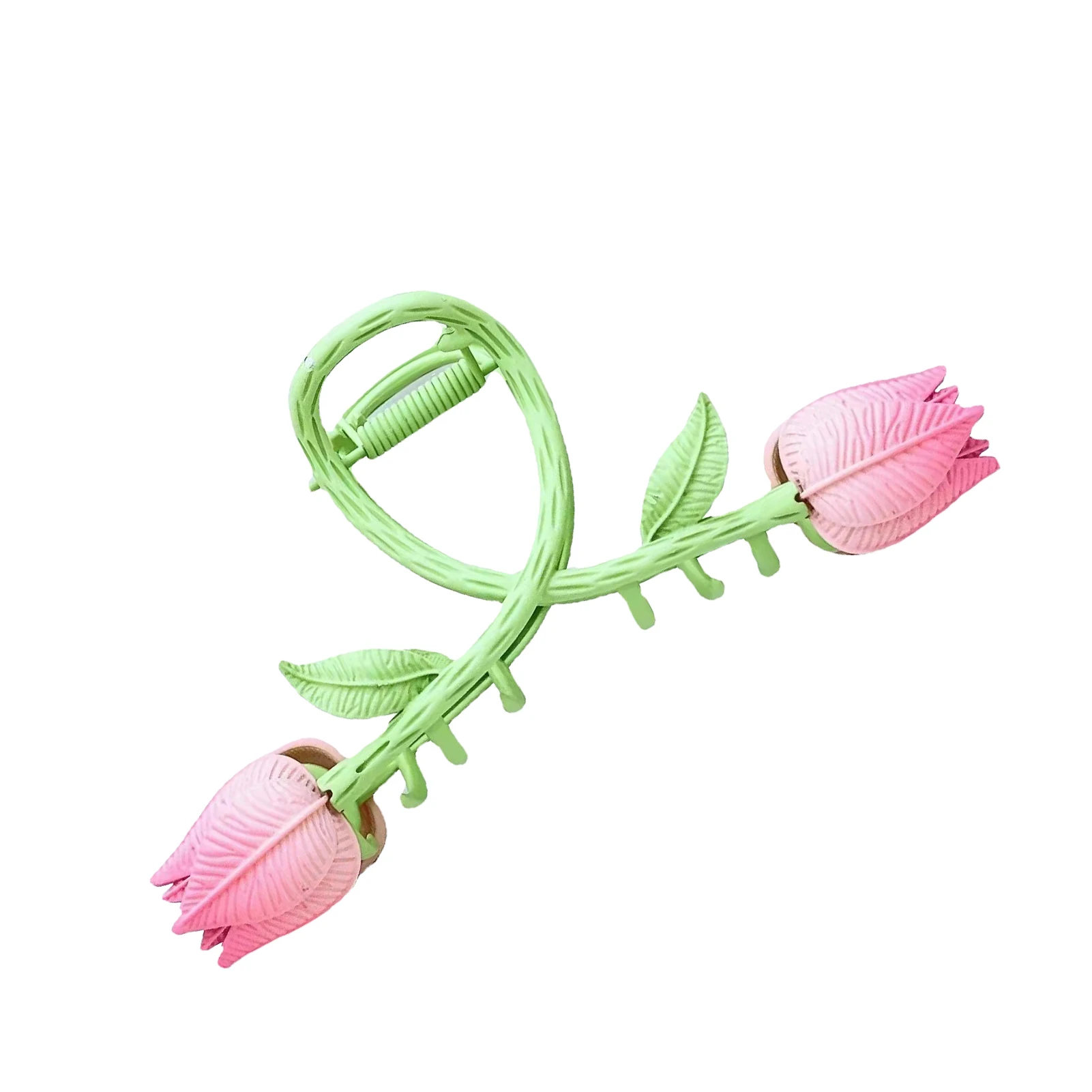 

Крупные металлические заколки для волос, 3D розовые тюльпаны, средние заколки для густых волос, розовые цветочные заколки для волос, милые то...