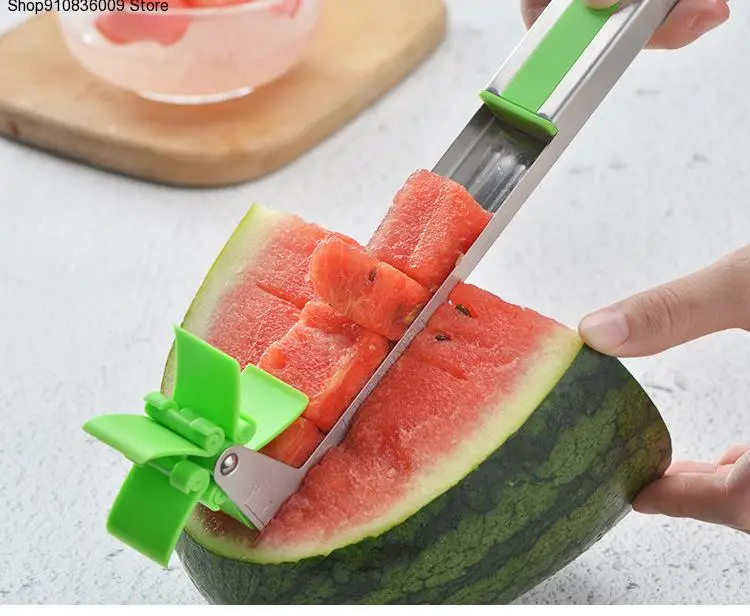 

Windmill Watermelon Cutter Plastic Slicer for Cutting Watermelon Power Save Cutter Fast Fruit Cutting Tools