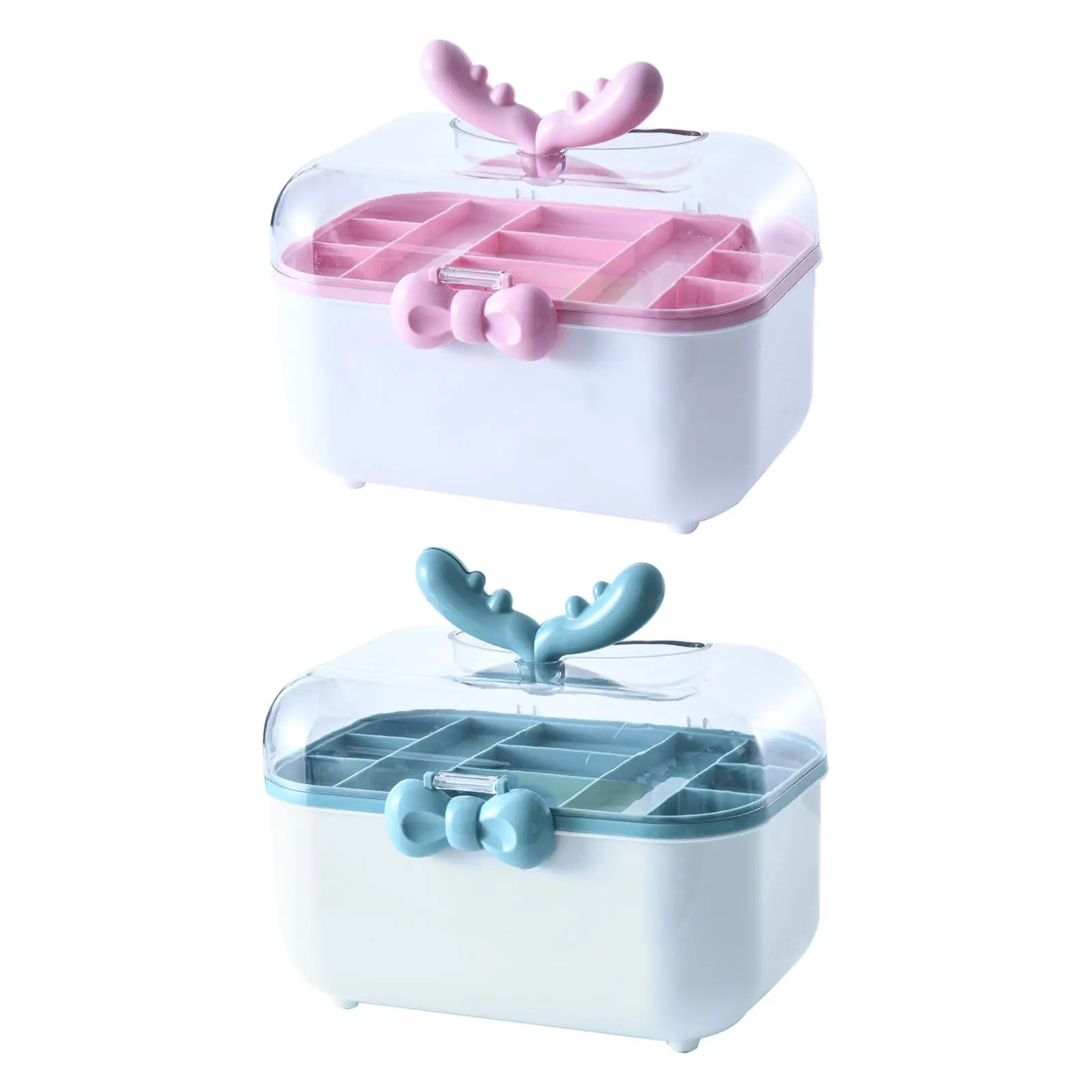 

Шкатулка для хранения аксессуаров для волос для девочек, коробка с отсеком, для хранения ювелирных изделий, заколок для волос, завязок для волос, резинок, повязок на голову