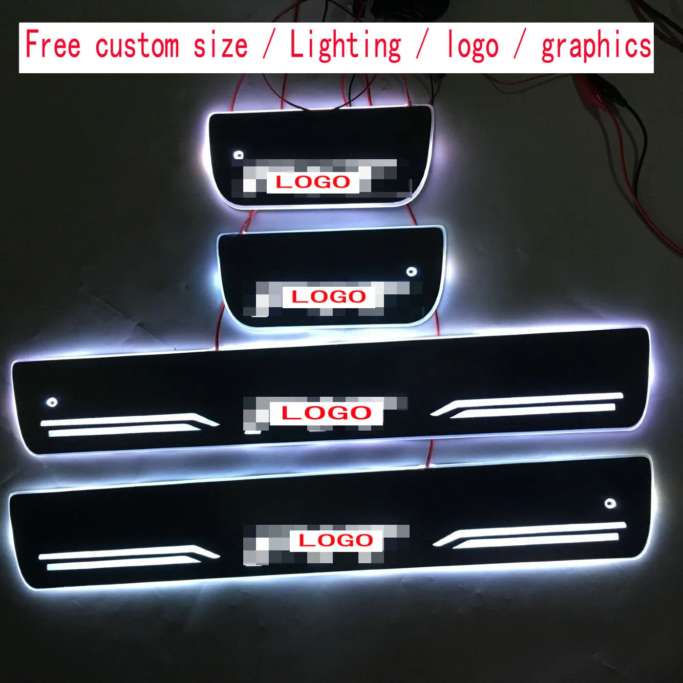

4pcs Dynamic Lighting Vehicle Threshold/led streamer door sills/Waterproof LED welcome pedal sill strip for Honda FIT 2014-2019