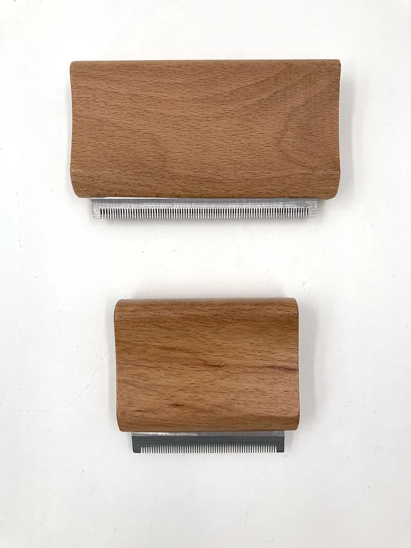Деревянная щетка для груминга профессиональный деревянный грумер домашних
