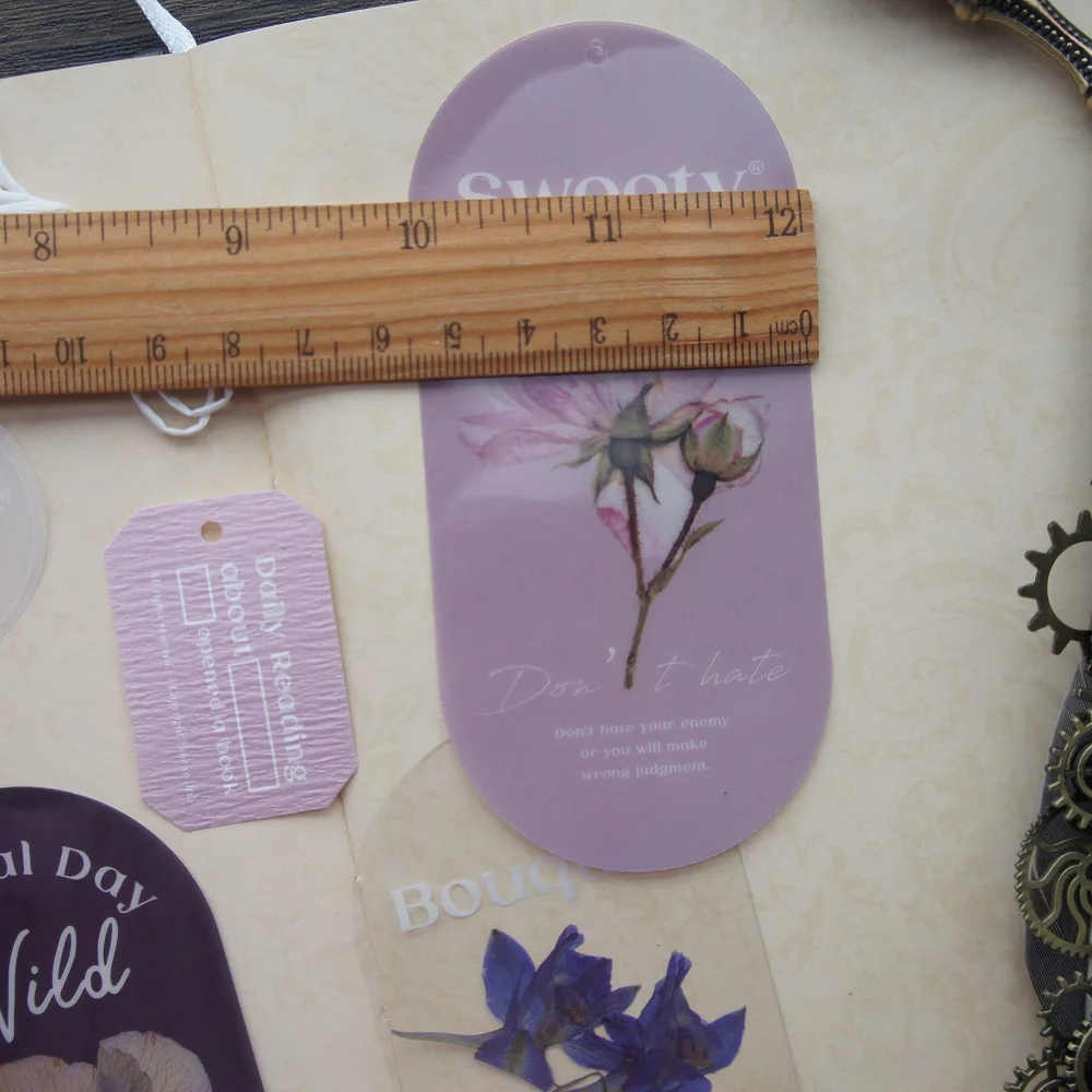 Big Size Mix Material Tag 10 Pcs Herbarium PVC Card Paper Labels Packaging Gift Decoration Scrapbooking DIY | Дом и сад