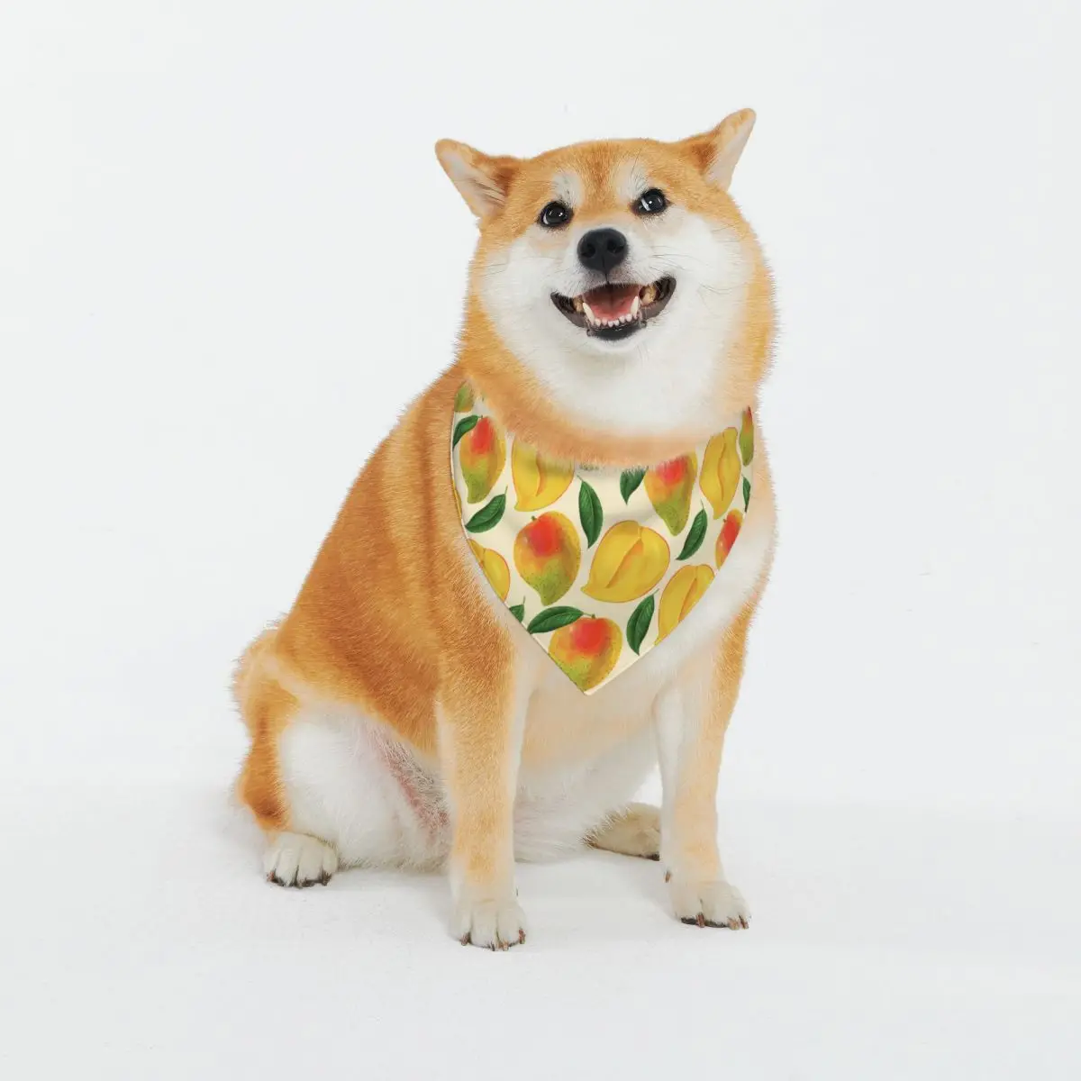 

Mango Seamless Pattern Kerchief Triangle Scarf Pet Neckerchief Dog Cat Saliva Towel Adjustable Pet Scarf