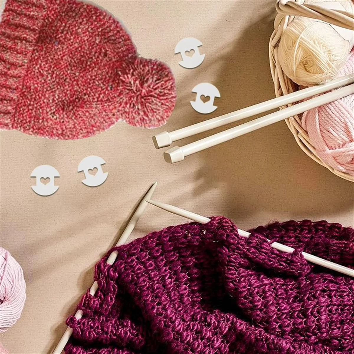 Съемные пуговицы с помпонами для шапок 20 шт. Держатель помпона Вязаные