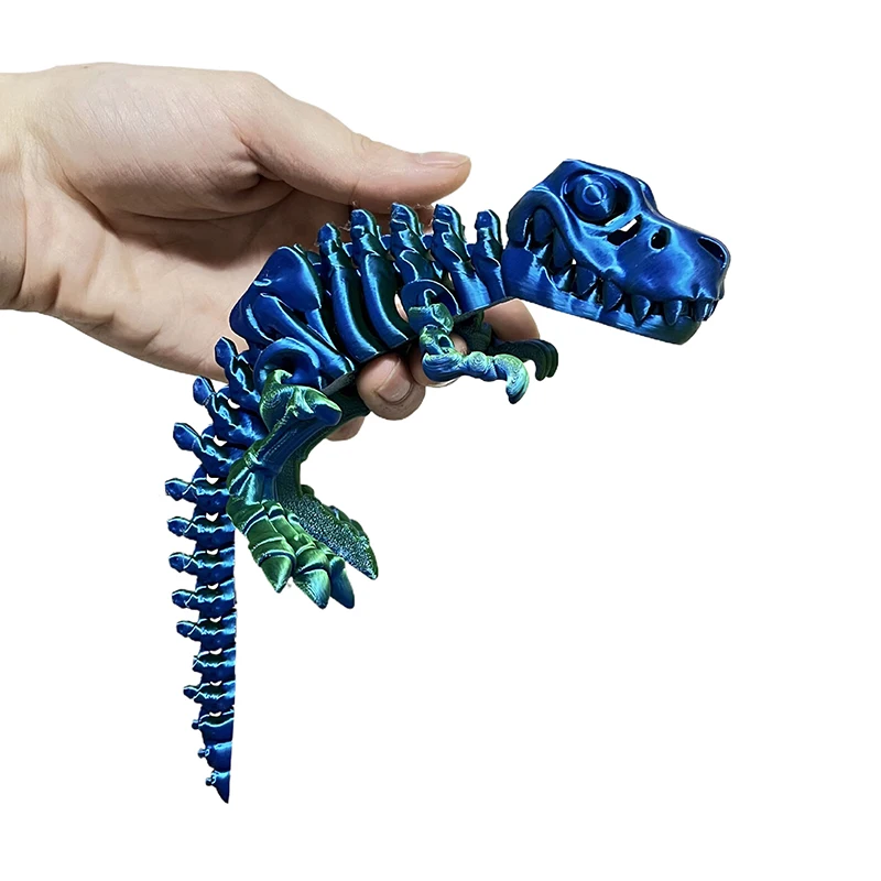 Веселый Тираннозавр Рекс ископаемый дракон 3D с принтом движущиеся суставы