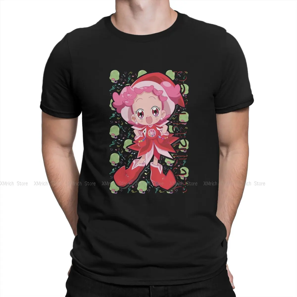 

Pop Harukaze Man's TShirt Ojamajo Doremi Harukaze Anime O Neck Tops 100% Cotton T Shirt Humor High Quality Birthday Gifts