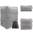 Надувная подушка для путешествий из ПВХ, детская подушка для сна в самолете, для автомобиля, с регулируемой высотой, для взрослых