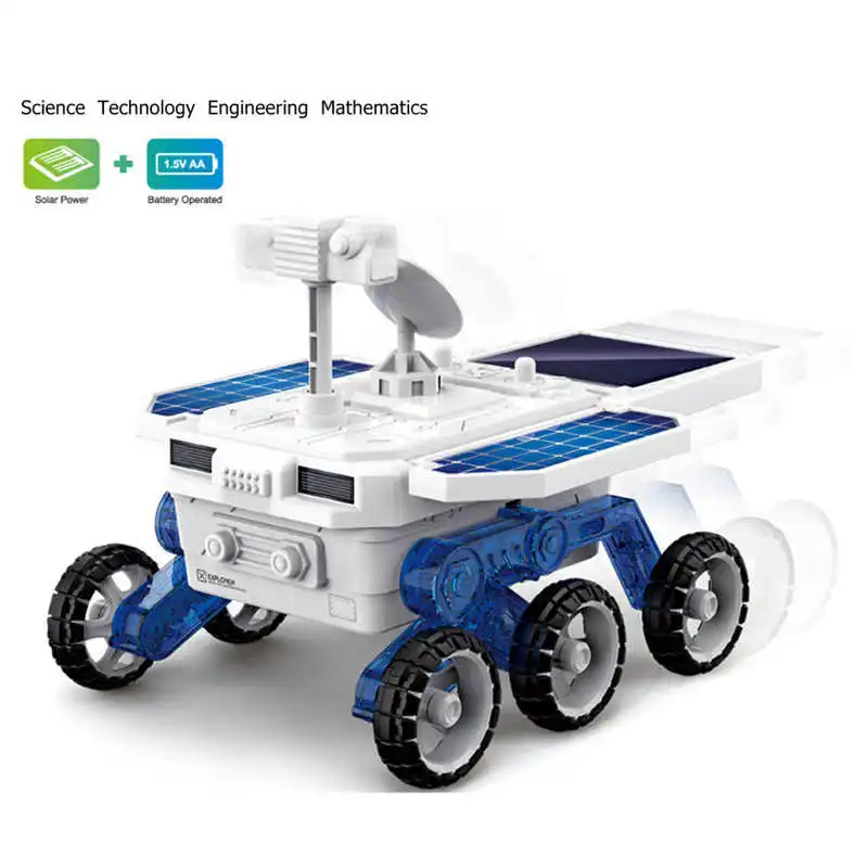 

DIY Assembly Solar Power Space Car Four Tire Drive Educational Intelligence Solar Space Car Building Kit for Kids Science Toy