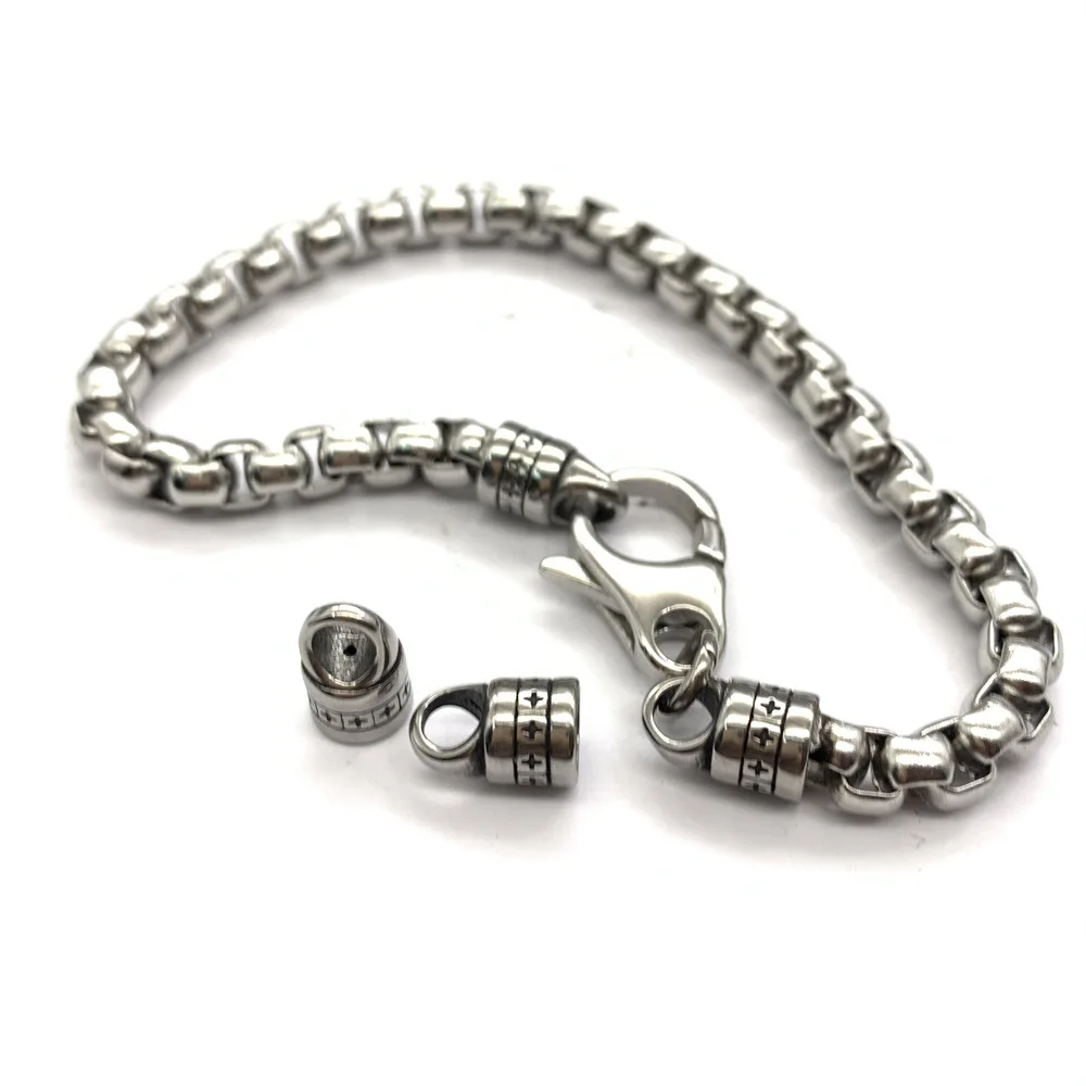 4 шт. бусины из нержавеющей стали для изготовления ювелирных изделий