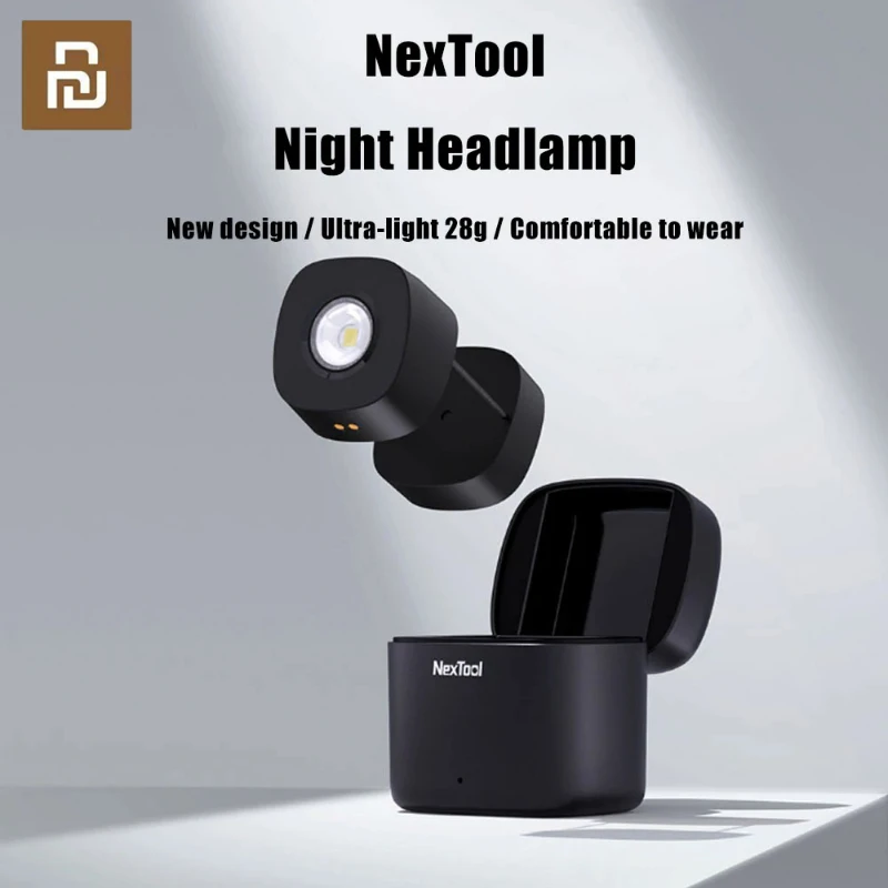 

Youpin Nextool Night Walking Headlamp IPX4 Waterproof Portable Charging Case Ultra-light LED Lighting Outdoor Cycling Headlight