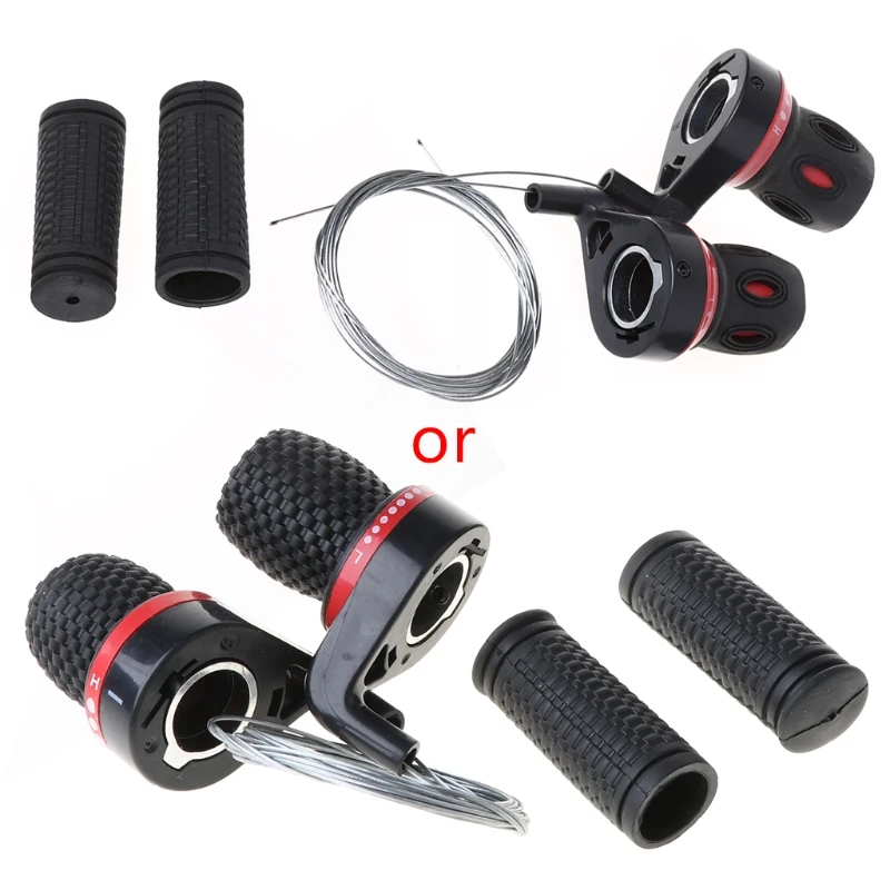 

1 пара захватов переключателя передач Рычажная передача Twist Grip Speed Change MTB B