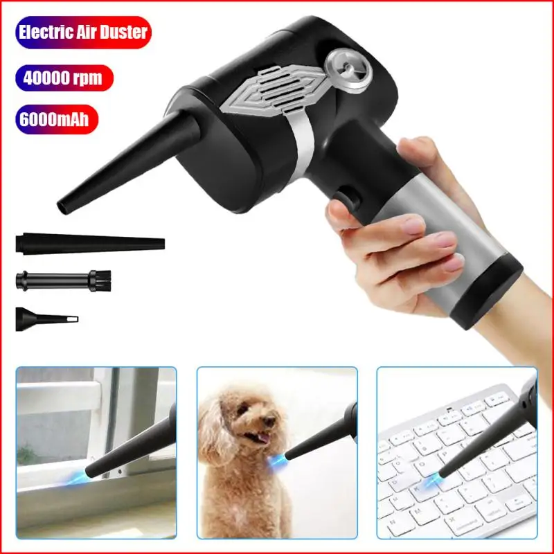 

Electric Air Blower For Computer Cleaner Cordless Air Duster Replaces Compressed Air Can Handy Dust For Keyboard Vacuum Cleaners