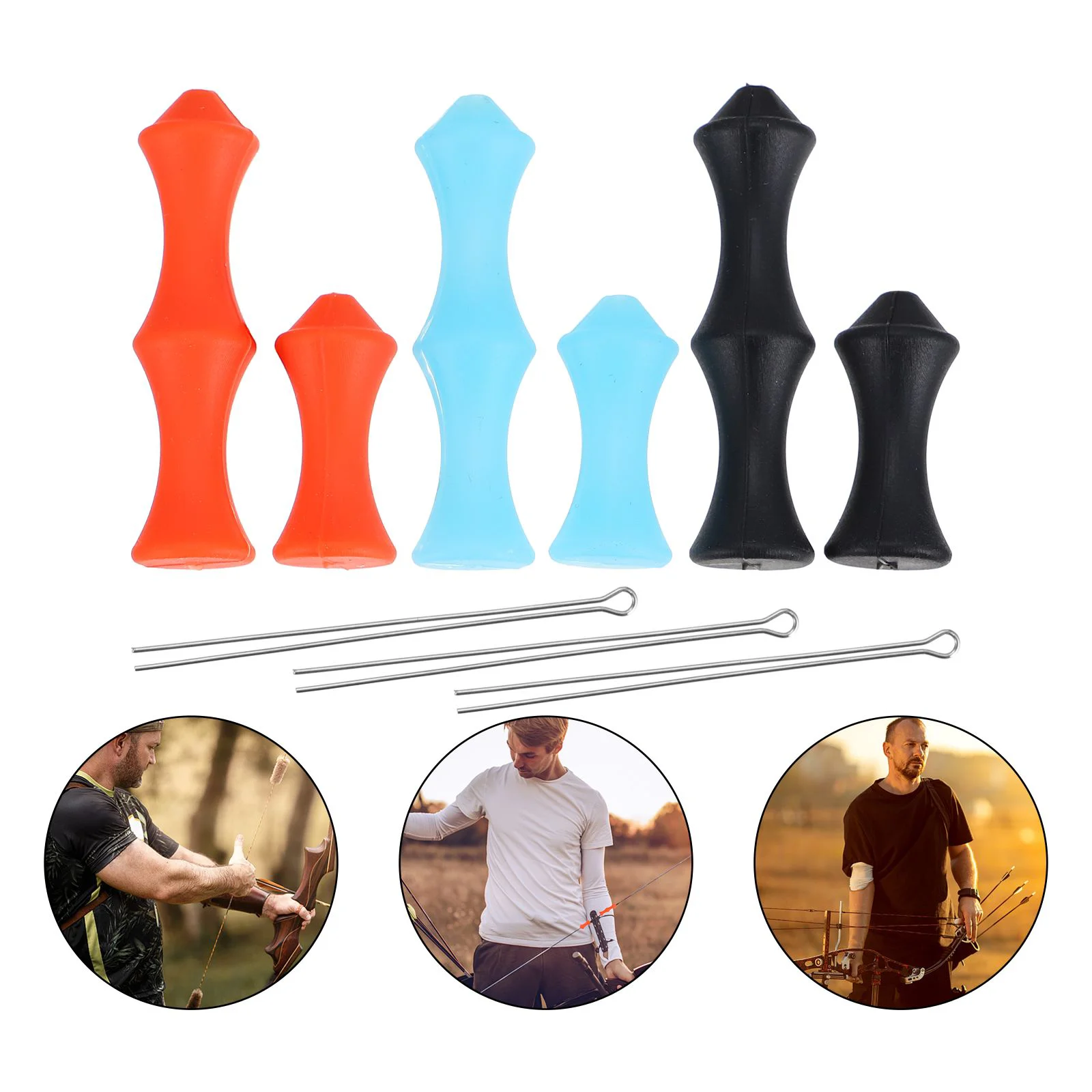

6 Pcs Finger Protector Archery Finger Roller Bow Finger Protector Recurve Bow Bow Silicone Finger Guard