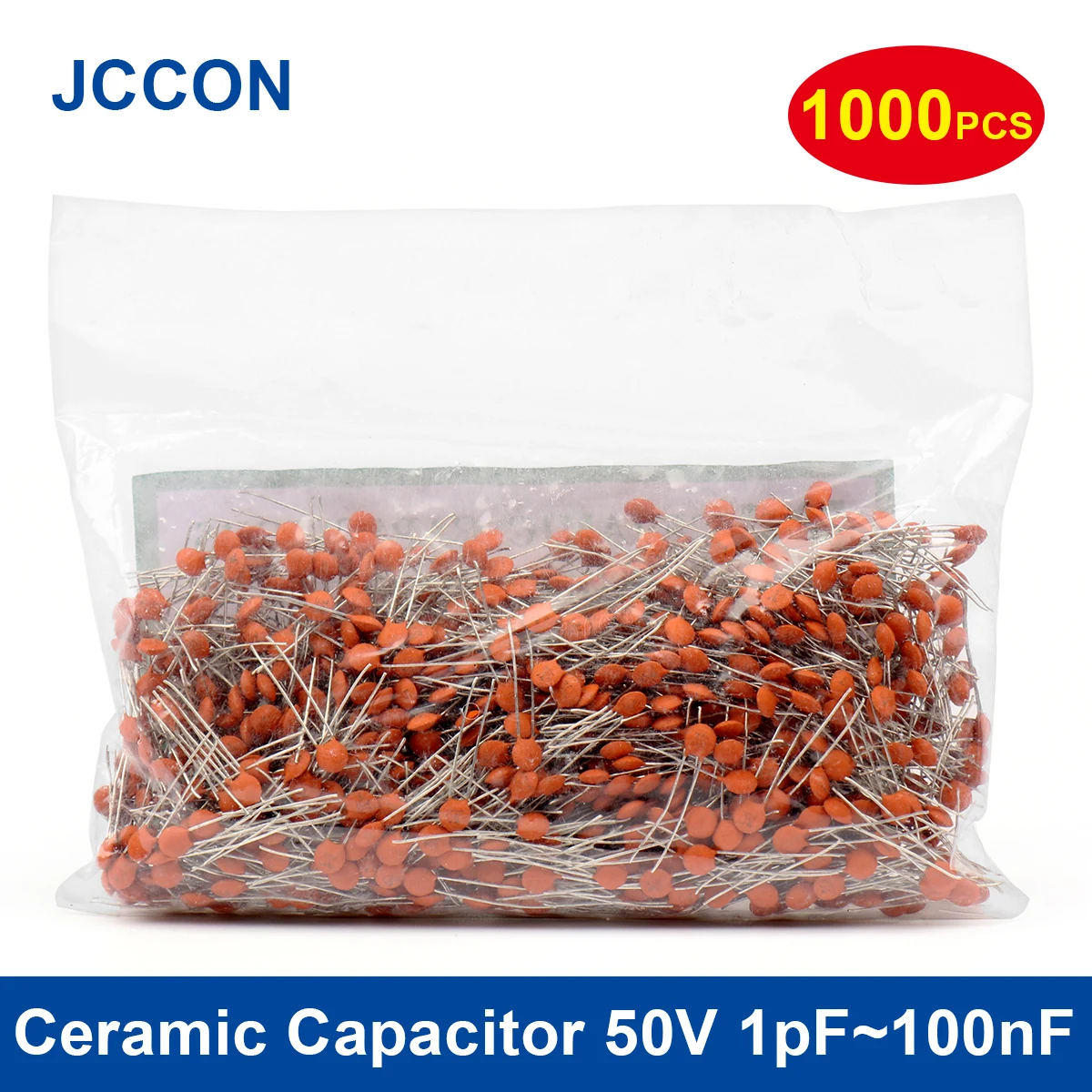 

1000Pcs 50V Ceramic Capacitor 1pF~100nF 2.2pF 4.7pF 5pF 6pF 8pF 9pF 10pF 50pF 100pF 820pF 1NF 2NF 6.8NF 10NF 20NF 100NF