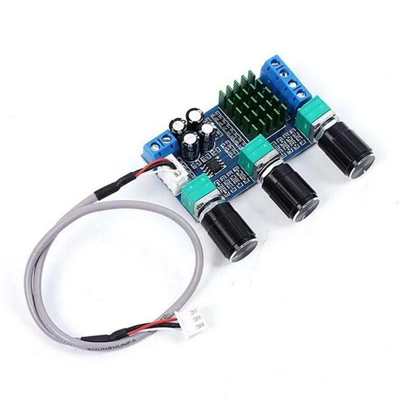 

TPA3116D2 Плата усилителя звука DC12-24V 2X80W, высокомощная цифровая стереосистема управления громкостью, звуковая плата, автомобильный модуль дина...