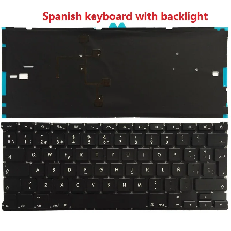 Новая клавиатура для Macbook Air 13" A1466 A1369 MD231 MD232 MC503 MC504 US/UK/Spanish/Danish/Portuguese 2011-2015 гг.