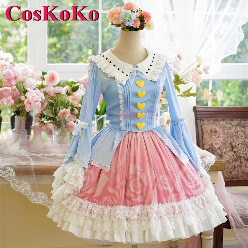 CosKoKo Komeiji Satori Косплей Touhou Project Костюм Элегантное великолепное милое торжественное