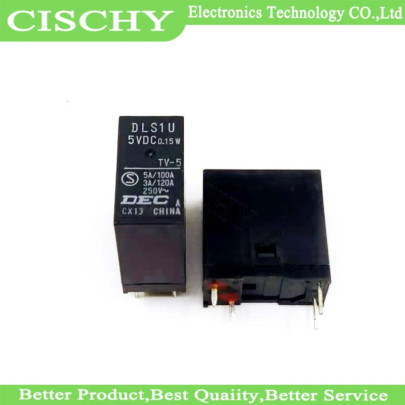 1 шт. DLS1U 5VDC 0 15 W 5A реле мощности 4PIN DEC |