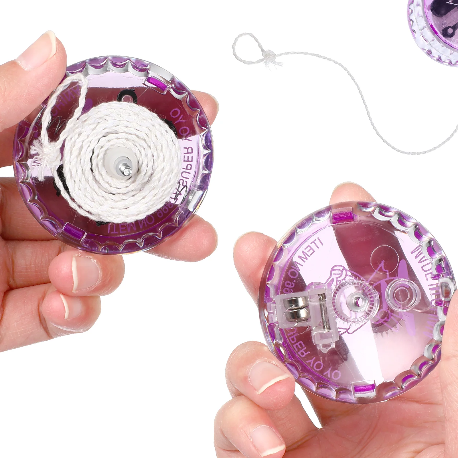 

5 Pcs Luminous Yo-yo LED Lights Toy Kids Children Balls Party Plaything Finger Playthings