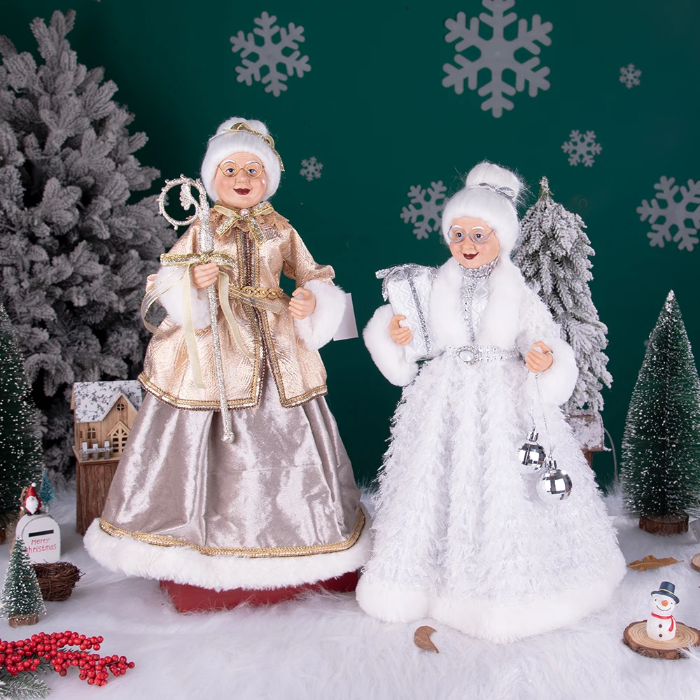 Декор для рождественской елки фигурки миссис-Клаус домашнее украшение