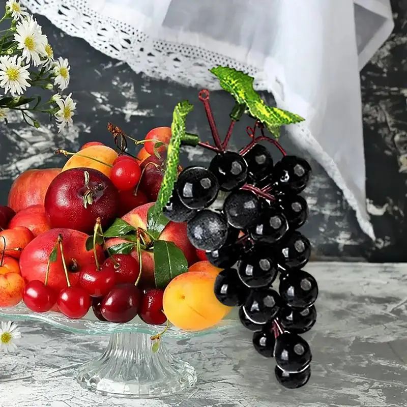 

Artificial Grapes Cluster Matte Finish Fake Grapes Bunch For Home Decoration Wedding Wine Display Artificial Decorative Ornament