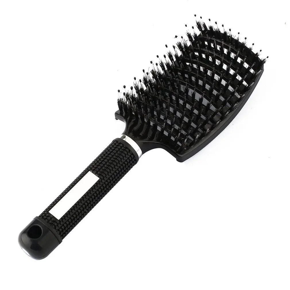 Ful Women Hair Scalp Massage Comb Bristle Nylon Hairbrush Wet Curly Detangle Hair Brush For Salon Hairdressing Styling Tool