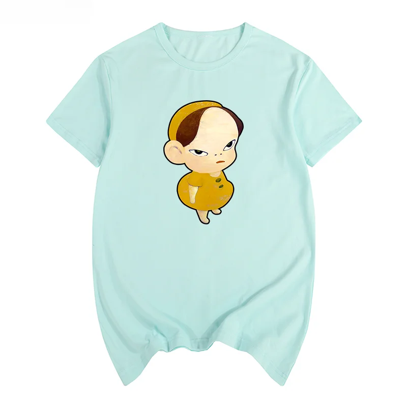 Трендовая забавная Хлопковая мужская футболка Yoshitomo Nara новая женская