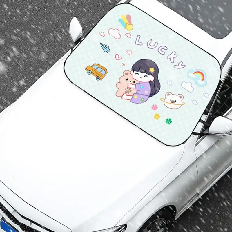 Водонепроницаемый чехол для лобового стекла 56.3x36.2in автомобильный снега