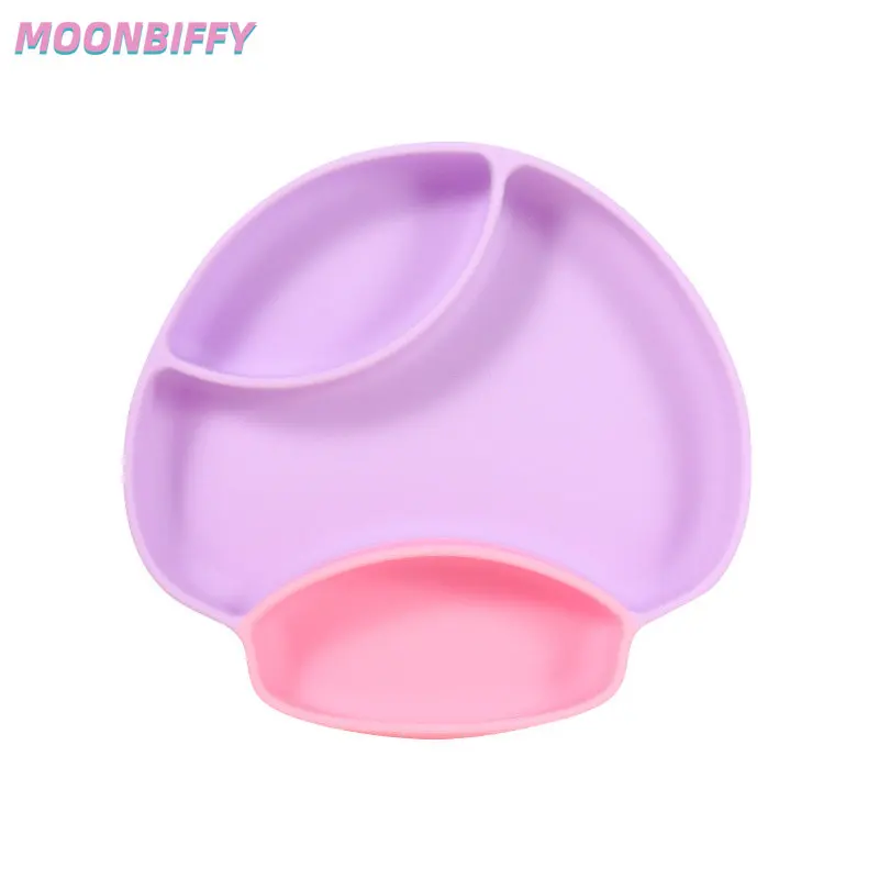 

Cartoon Sucker Food Supplement Children's Spoon Tableware 3PCS Baby Silicone Plate Toddler Bowl Spoon Silicone Baby Dishes Set