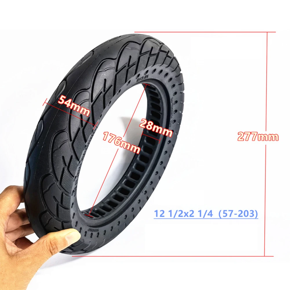 

12 дюймовая сплошная шина 12 1/2x2 1/4(57-203) для электровелосипеда скутера 12,5x2,125 универсальная резиновая шина аксессуары Запчасти для электрическ...