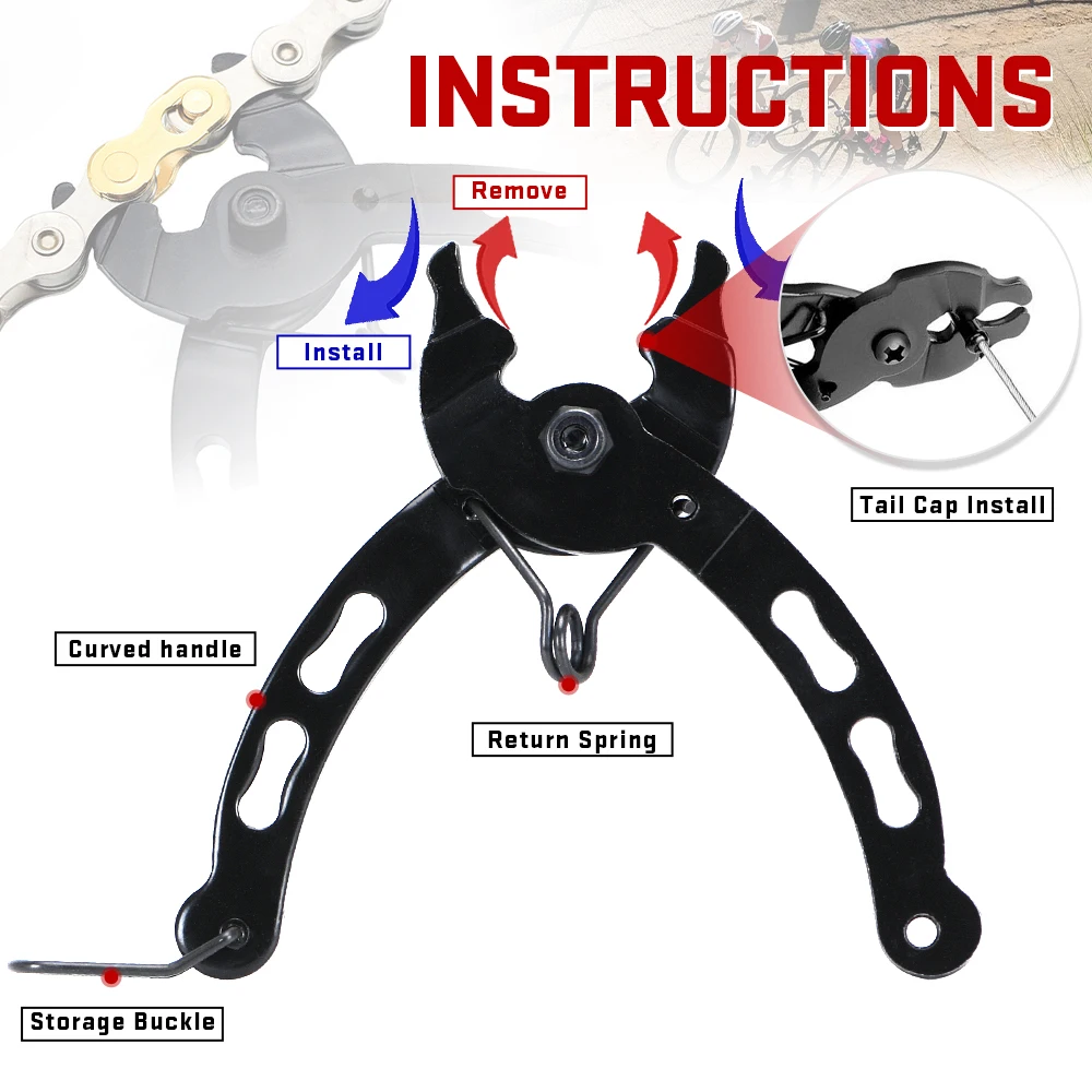 Щипцы для проверки велосипедной цепи плоскогубцы с пряжкой мини-велосипедная