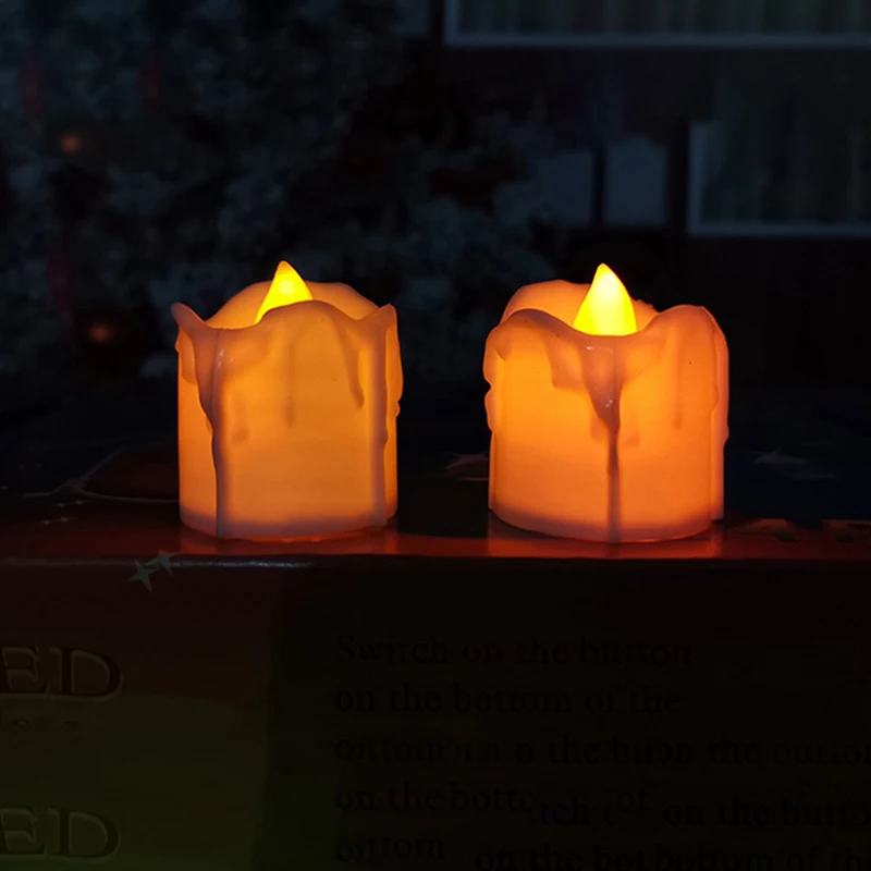 Беспламенные светодиодные Чайные свечи работающие от батарейки теплсветильник