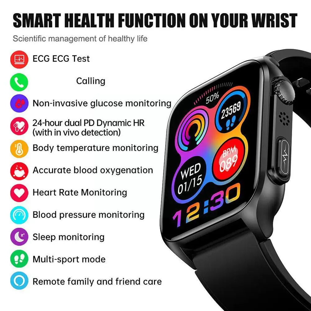 

TK12 Smart Watch Bluetooth5.0-compatible Call 1.96“ Men Rate Pressure Smart Watch Heart HD Sports Women Fitness Smartwatch U4X2
