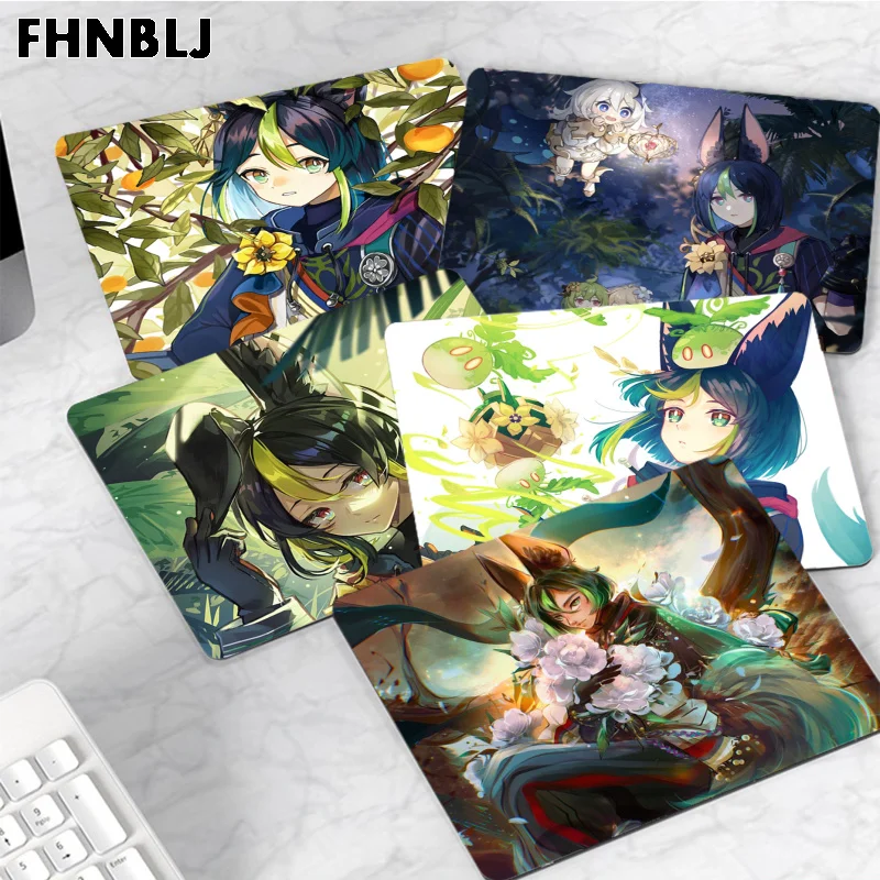 

FHNBLJ Genshin Impact Tighnari Anti-Slip Office Computer Desk Mat Table Keyboard Big Mouse Pad Laptop Cushion Non-slip